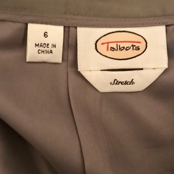 Talbots Gray Stretch Pencil Skirt Size 6 - Picture 5 of 7